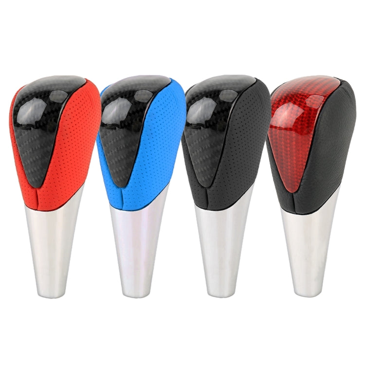 Universal High Carbon Fiber Texture Leather Hole Pattern Car Gear Shift Knob Modified Shifter Lever Knob, CMS3610A, CMS3610B, CMS3610C, CMS3610D - HoMEdemic™ 