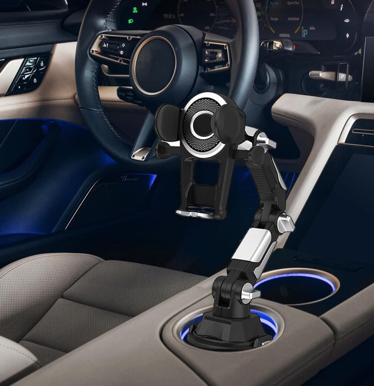 Universal Long Tube 3 Joints Adjustable Car Water Cup Position Cell Phone Holder(S0666A Silver) - HoMEdemic™ 