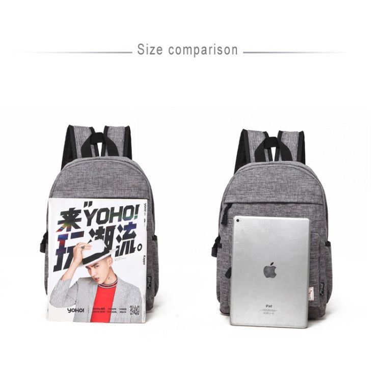 Universal Multi-Function Canvas Cloth Laptop Computer Shoulders Backpack Students Bag for 13-15 inch, Size: 36x25x10cm - HoMEdemic™ 
