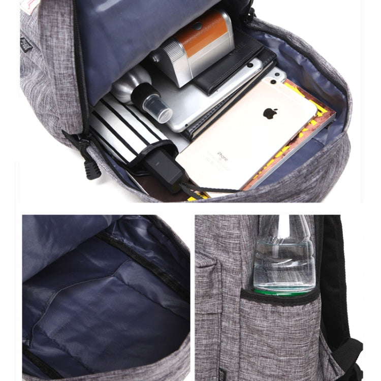 Universal Multi-Function Canvas Cloth Laptop Computer Shoulders Backpack Students Bag for 13-15 inch, Size: 36x25x10cm - HoMEdemic™ 