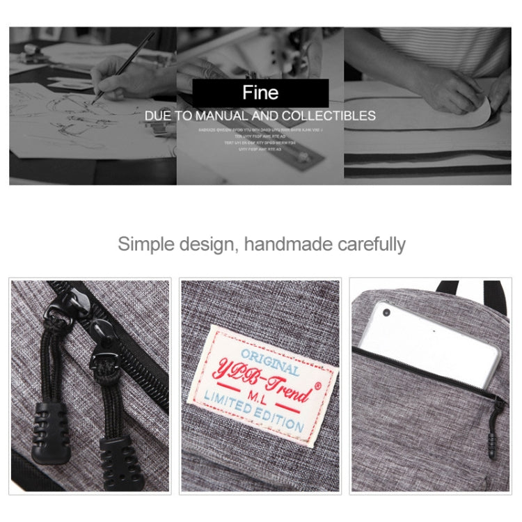 Universal Multi-Function Canvas Cloth Laptop Computer Shoulders Backpack Students Bag for 13-15 inch, Size: 36x25x10cm - HoMEdemic™ 