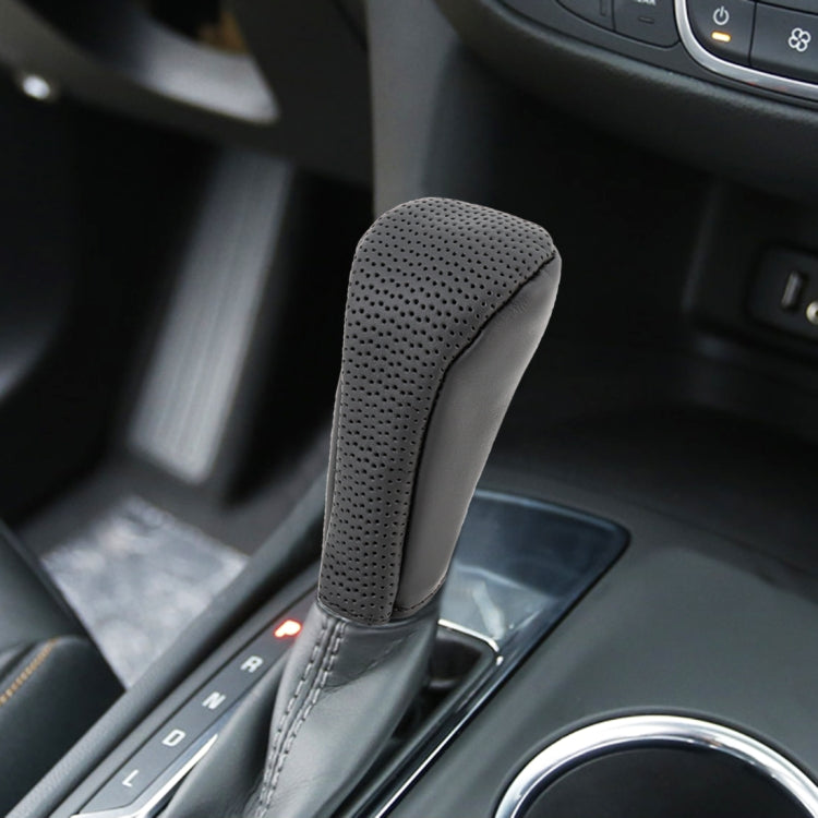 Universal Nonslip Breathable Genuine Leather Car Gear Shift Knob Cover - HoMEdemic™ 