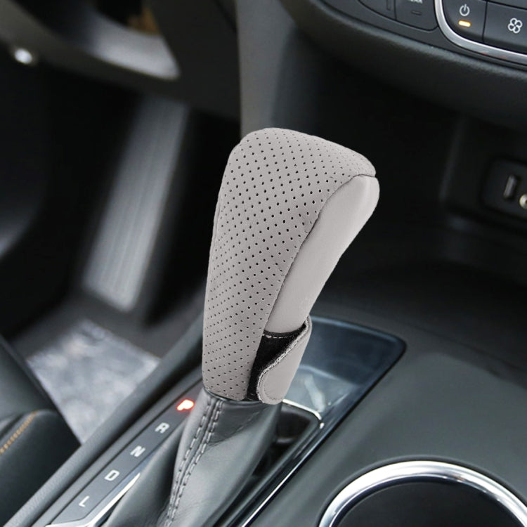 Universal Nonslip Breathable Genuine Leather Car Gear Shift Knob Cover - HoMEdemic™ 