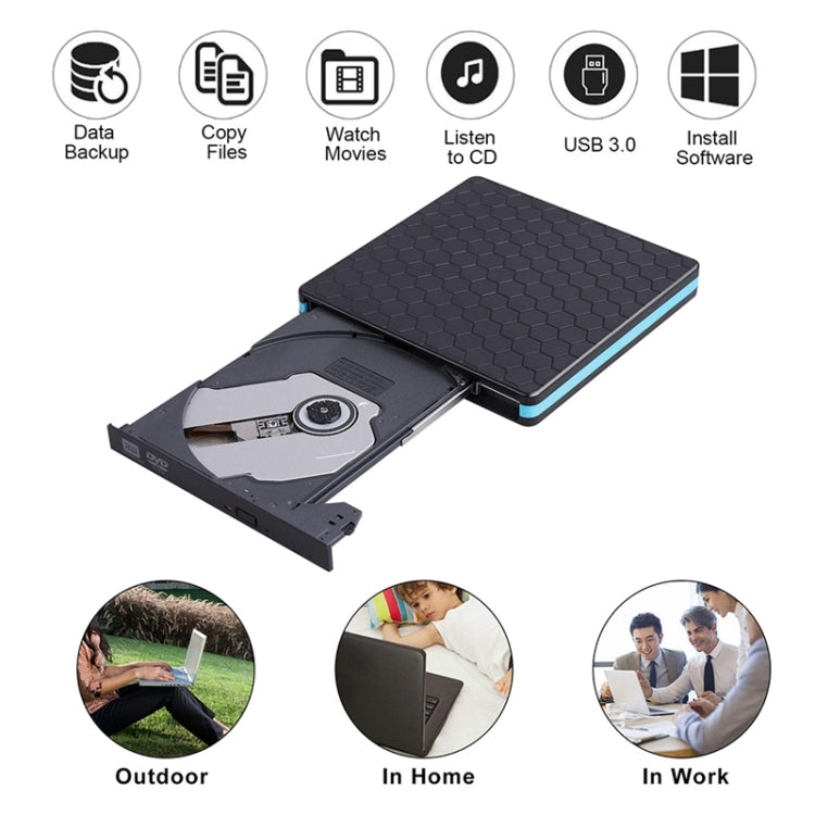 Universal Optical Drive Type-C USB 3.0 External DVD/CD/VCD Burner RW SVCD Drive Player, Universal Optical Drive - HoMEdemic™ 