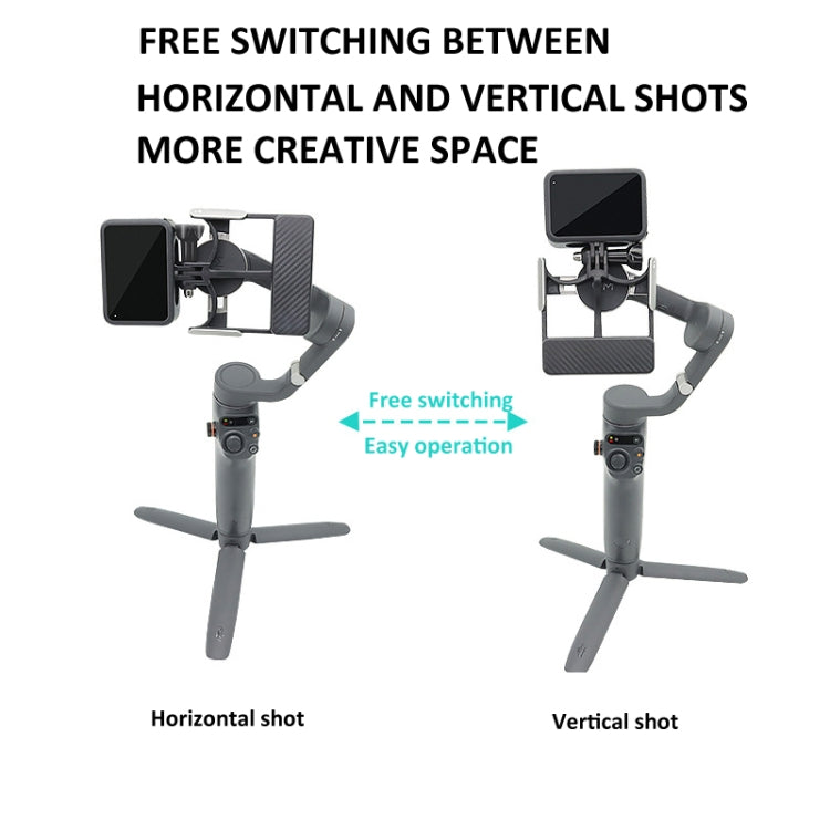 Universal Phone Gimbal to Sports Camera Adapter For DJI OSMO 6 / 5 / 4 / 3 to Gopro DJI Action 4(Black) - HoMEdemic™ 