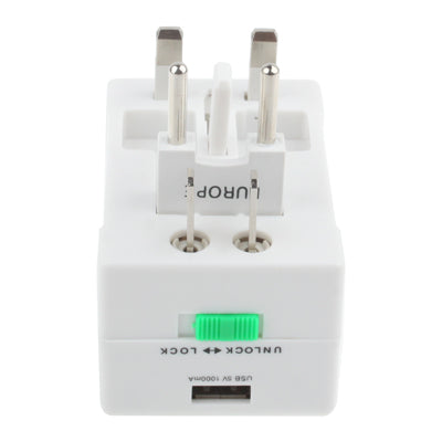 Universal US / EU / AU / UK Travel AC Power Adaptor Plug with USB Charger Socket, With USB Port - HoMEdemic™ 