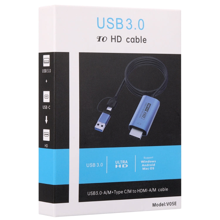 V05E USB 3.0 + USB-C / Type-C to HDMI Adapter Cable - HoMEdemic™ 