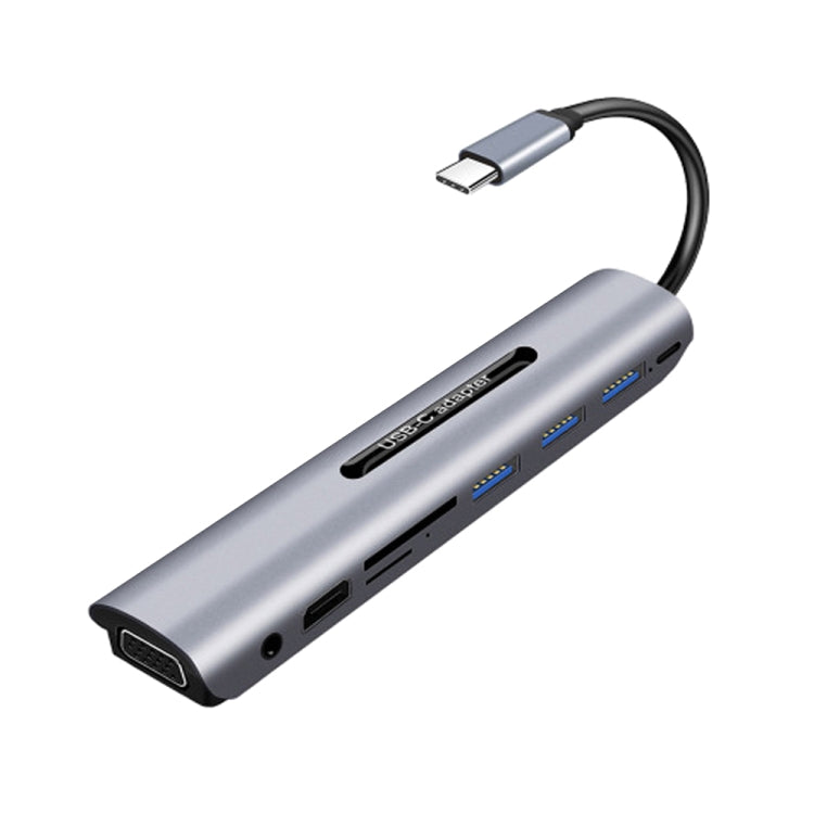 V161B 9-in-1 Type-C to HD / VGA / USB3.0 / SD / 3.5mm Audio / TF Card Reader HUB, V161B - HoMEdemic™ 