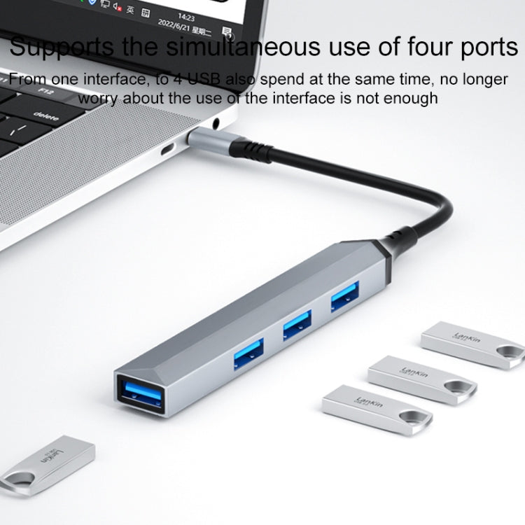 V252 4 in 1 USB-C / Type-C to USB Docking Station HUB Adapter - HoMEdemic™ 