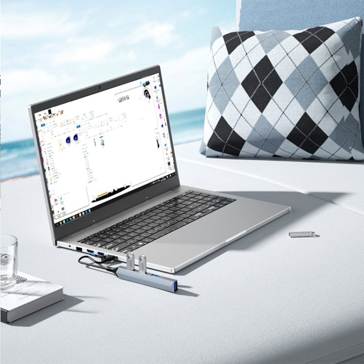 V252B 4 in 1 USB + USB-C/Type-C to USB Multifunctional Docking Station HUB Adapter - HoMEdemic™ 