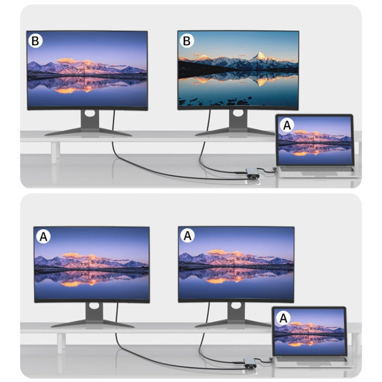 V261A 12 in 1 Elbow USB-C/Type-C to USB Digital Display Docking Station HUB Adapter - HoMEdemic™ 