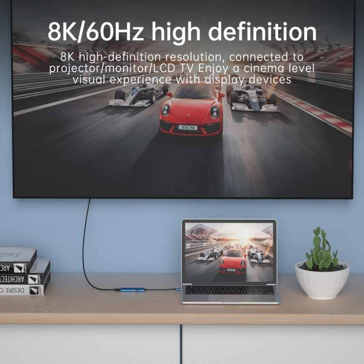V264B 3 in 1 USB-C / Type-C to USB3.0 + PD3.0 + DP1.4 3-Ports Multi Splitter Adapter OTG HUB - HoMEdemic™ 