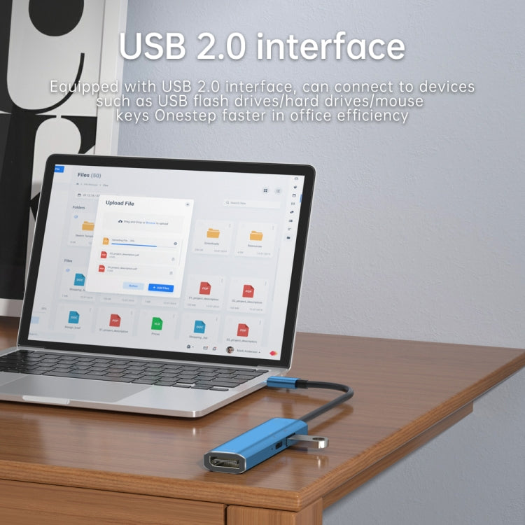 V264B 3 in 1 USB-C / Type-C to USB3.0 + PD3.0 + DP1.4 3-Ports Multi Splitter Adapter OTG HUB - HoMEdemic™ 