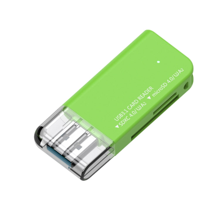 V30 / V60 / V90 USB3.1 Multifunction Card Reader Support SD / TF Card (Green) - HoMEdemic™ 