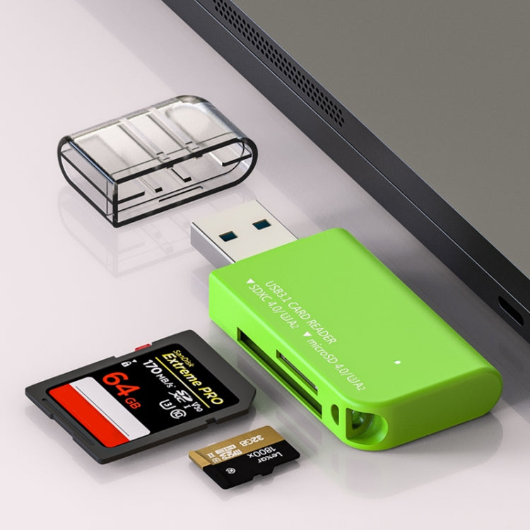 V30 / V60 / V90 USB3.1 Multifunction Card Reader Support SD / TF Card (Tarnish) - HoMEdemic™ 