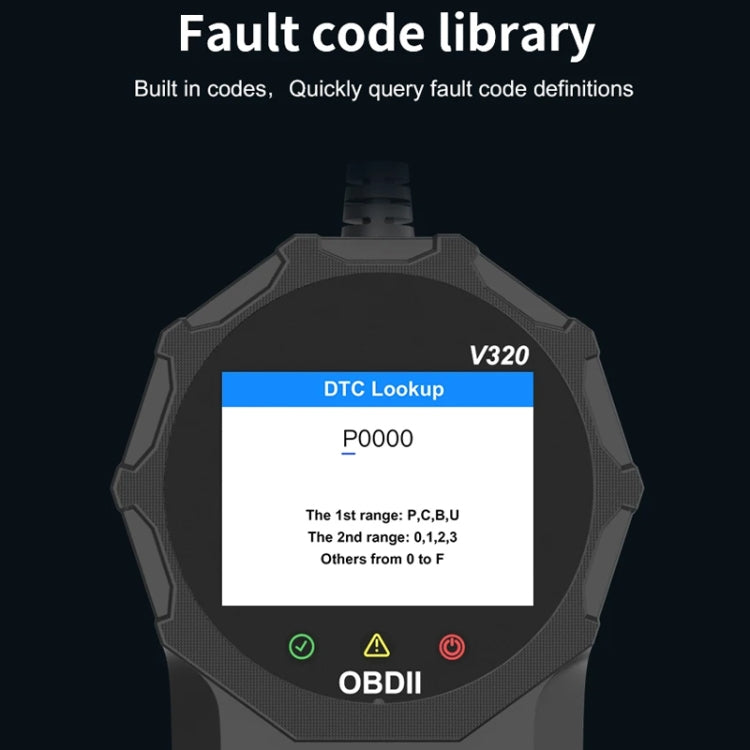 V320 Car OBD2 Diagnostic Instrument Fault Clear Code Reader - HoMEdemic™ 