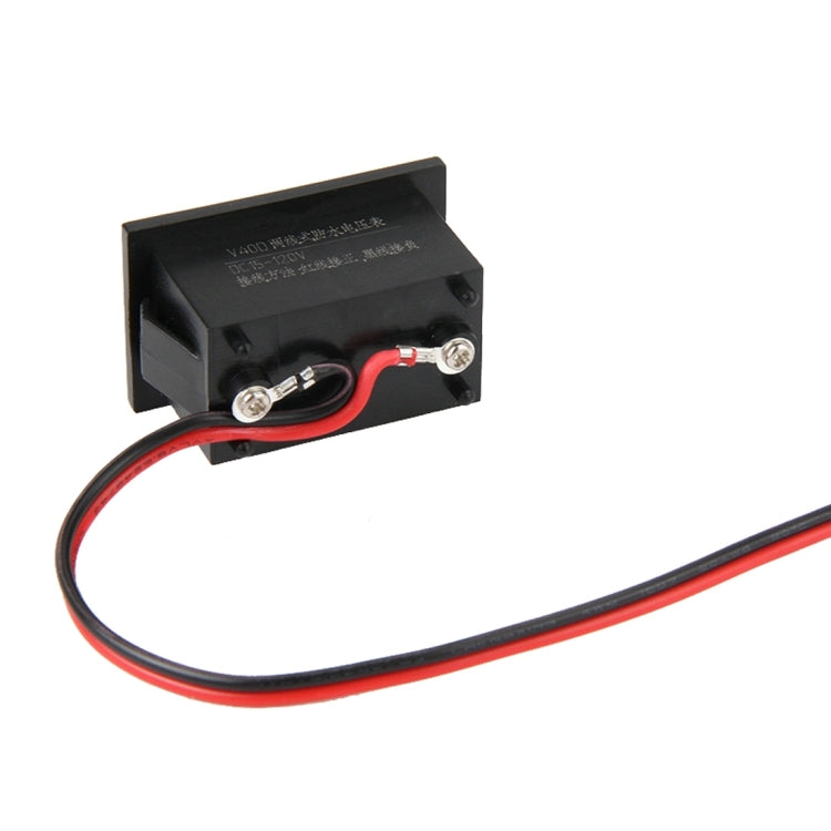 V40D 2 Wires Red Light Display Mini Waterproof IPX4 Digital Voltage Meter, Measure Voltage: DC 15-120V, DT0001G, DT0001L, DT0001R - HoMEdemic™ 