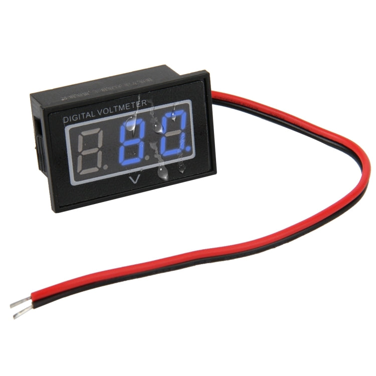 V40D 2 Wires Red Light Display Mini Waterproof IPX4 Digital Voltage Meter, Measure Voltage: DC 15-120V, DT0001G, DT0001L, DT0001R - HoMEdemic™ 