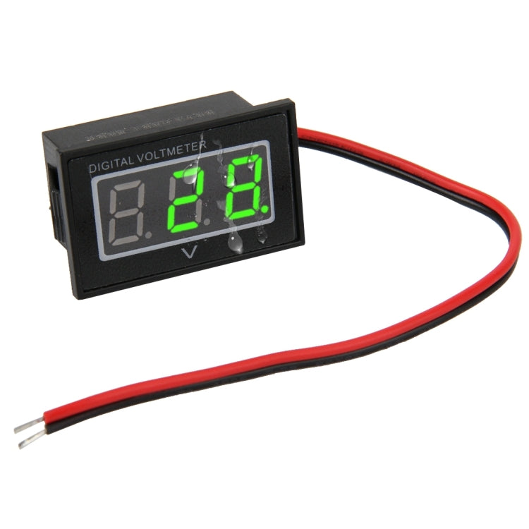 V40D 2 Wires Red Light Display Mini Waterproof IPX4 Digital Voltage Meter, Measure Voltage: DC 2.5-30V, DT0002G, DT0002L, DT0002R - HoMEdemic™ 