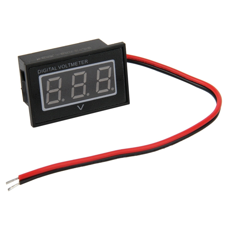 V40D 2 Wires Red Light Display Mini Waterproof IPX4 Digital Voltage Meter, Measure Voltage: DC 2.5-30V, DT0002G, DT0002L, DT0002R - HoMEdemic™ 