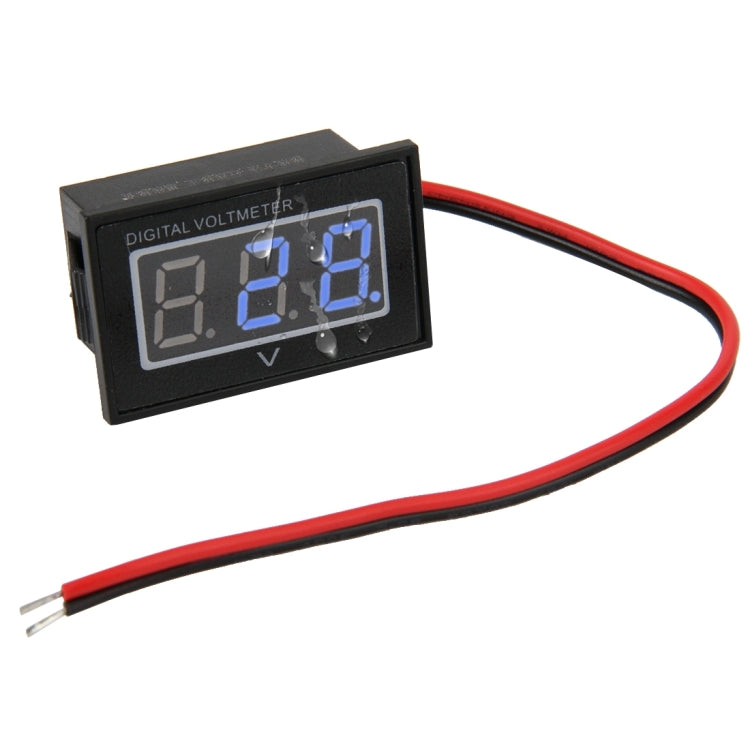 V40D 2 Wires Red Light Display Mini Waterproof IPX4 Digital Voltage Meter, Measure Voltage: DC 2.5-30V, DT0002G, DT0002L, DT0002R - HoMEdemic™ 