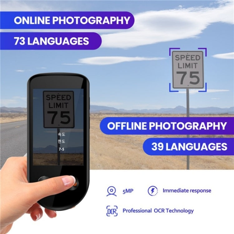 V600S WiFi AI Smart Translator 3.5-inch Touch Screen Voice Translator Offline Photo Translation - HoMEdemic™ 