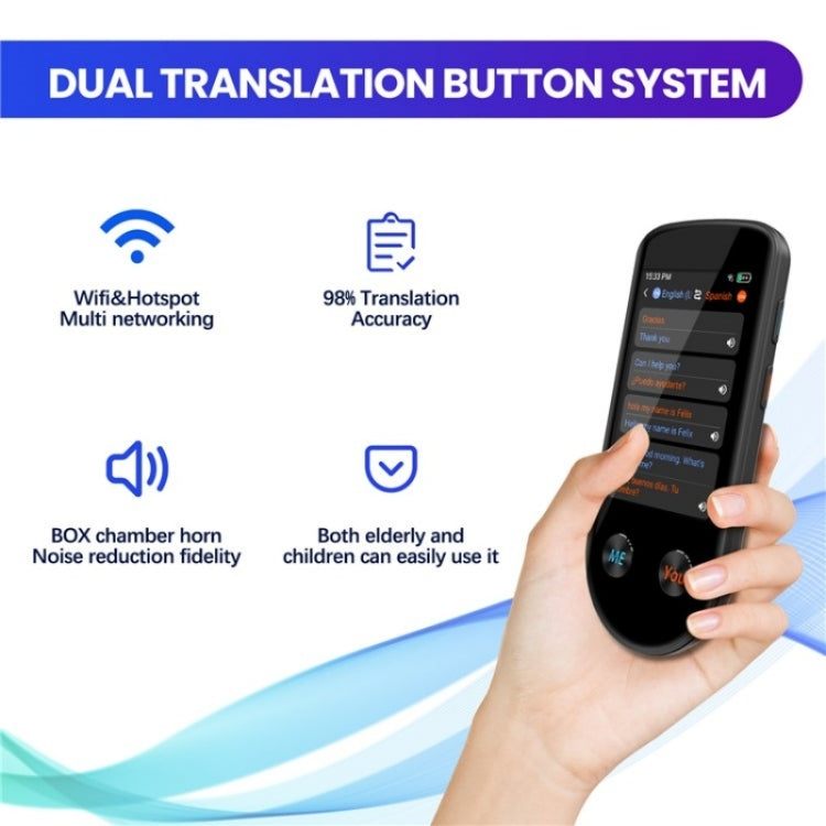 V600S WiFi AI Smart Translator 3.5-inch Touch Screen Voice Translator Offline Photo Translation - HoMEdemic™ 