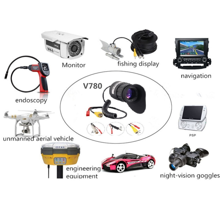 V780 Portable 0.5 inch OLED Large Screen Head-mounted HD Display, Support NTSC / PAL - HoMEdemic™ 
