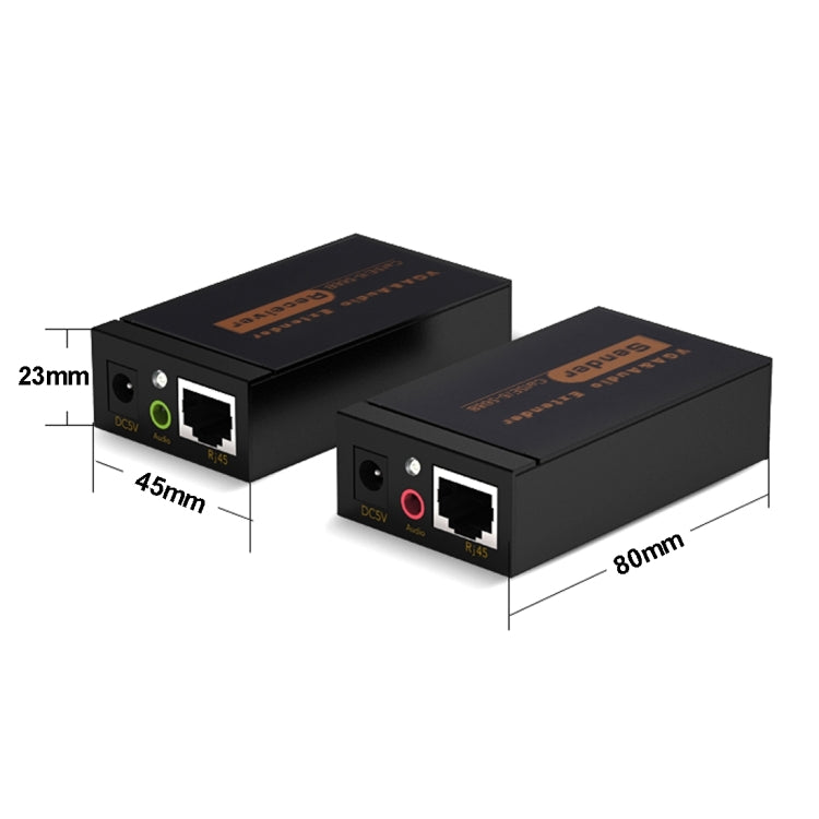 VGA & Audio Extender 1920x1440 HD 100m Cat5e / 6-568B Network Cable Sender Receiver Adapter, US Plug - HoMEdemic™ 