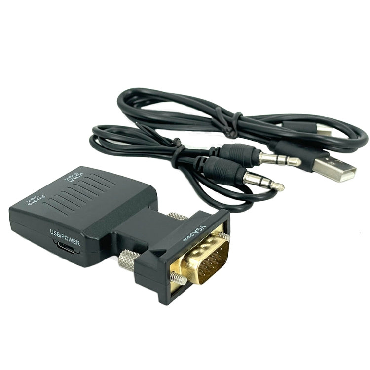 VGA to HDMI Projector HDMI Adapter With Audio Cable Computer HD Converter - HoMEdemic™ 