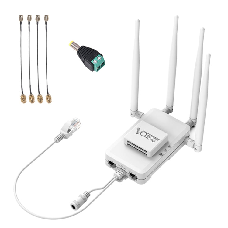 VONETS VAR1200-H 1200Mbps Wireless Bridge External Antenna Dual-Band WiFi Repeater, With 4 Antennas + DC Adapter Set - HoMEdemic™ 