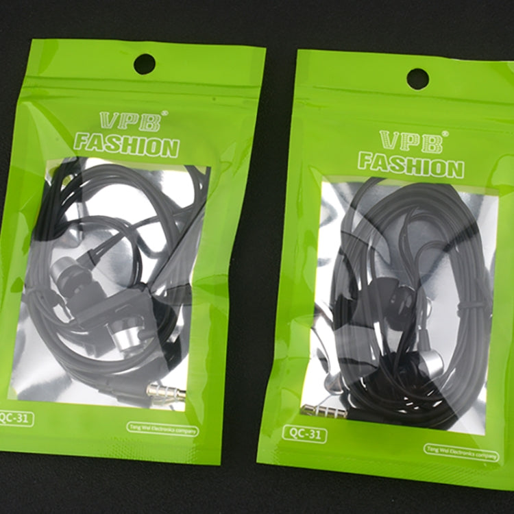 VPB S3 Sport Earphone Wired Super Bass 3.5mm Crack Earphone Earbud with Microphone Hands Free for Samsung MP3(Silver) - HoMEdemic™ 