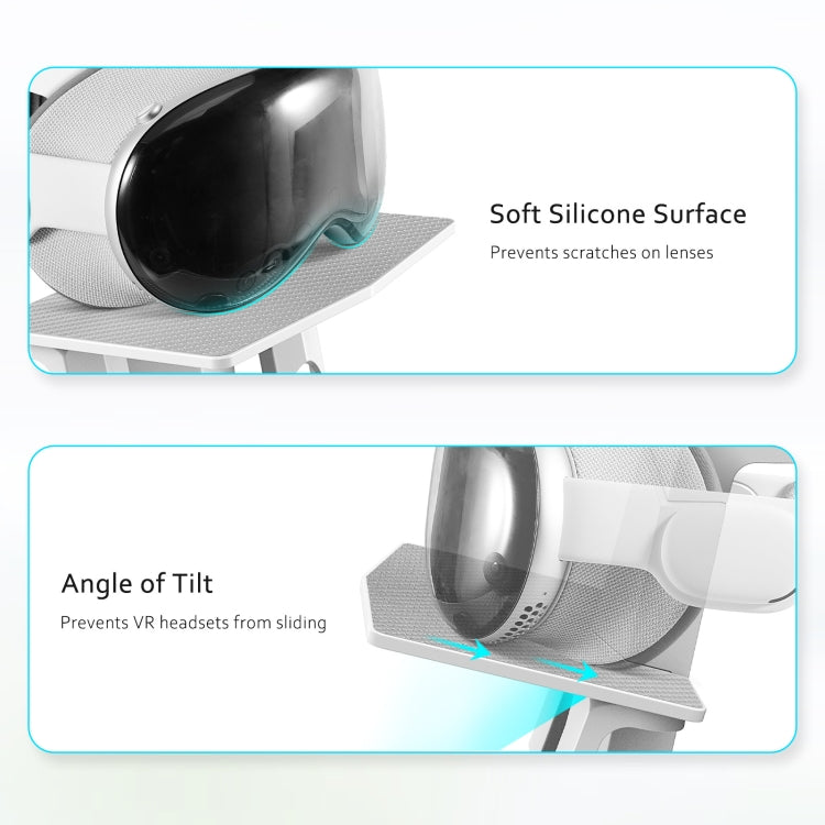 VR Headset Storage Display Stand For Apple Vision Pro / Meta Quest 3 / 2 / Pro(White) - HoMEdemic™ 