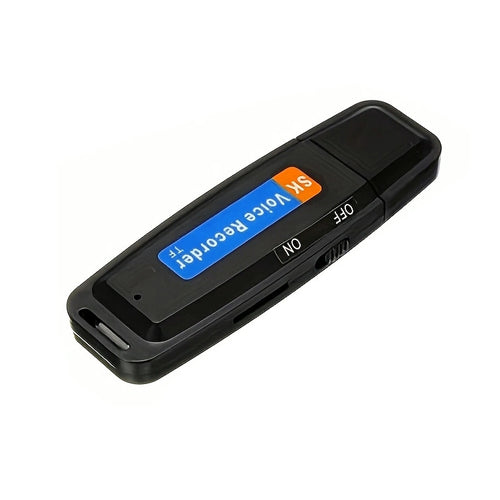 SK001 Rechargeable U-Disk Portable USB Voice Recorder, No Memory (Black) - HoMEdemic™ 