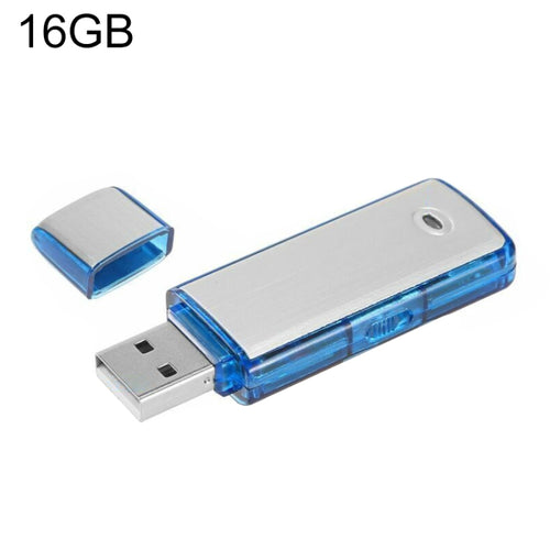 SK858 16GB Rechargeable Portable U-Disk Meeting Voice Recorder (Blue) - HoMEdemic™ 