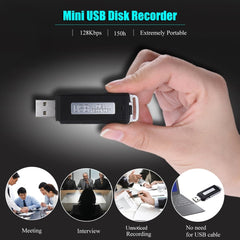 SK868 8GB Rechargeable Portable U-Disk Voice Recorder - HoMEdemic™ 