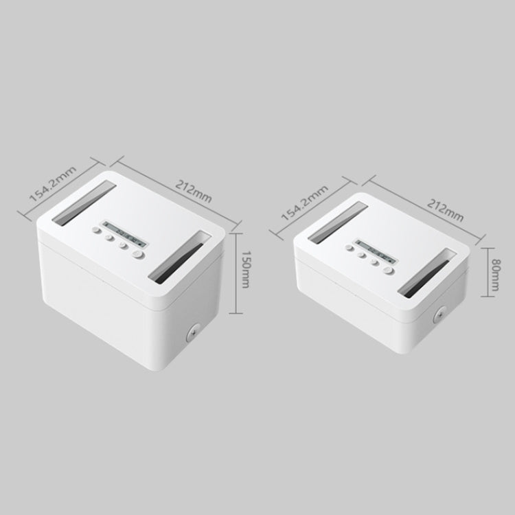 Vaydeer Metal Timed Self-Control Phone Lock Box With Child Lock And LED Display, Spec: Small White - HoMEdemic™ 