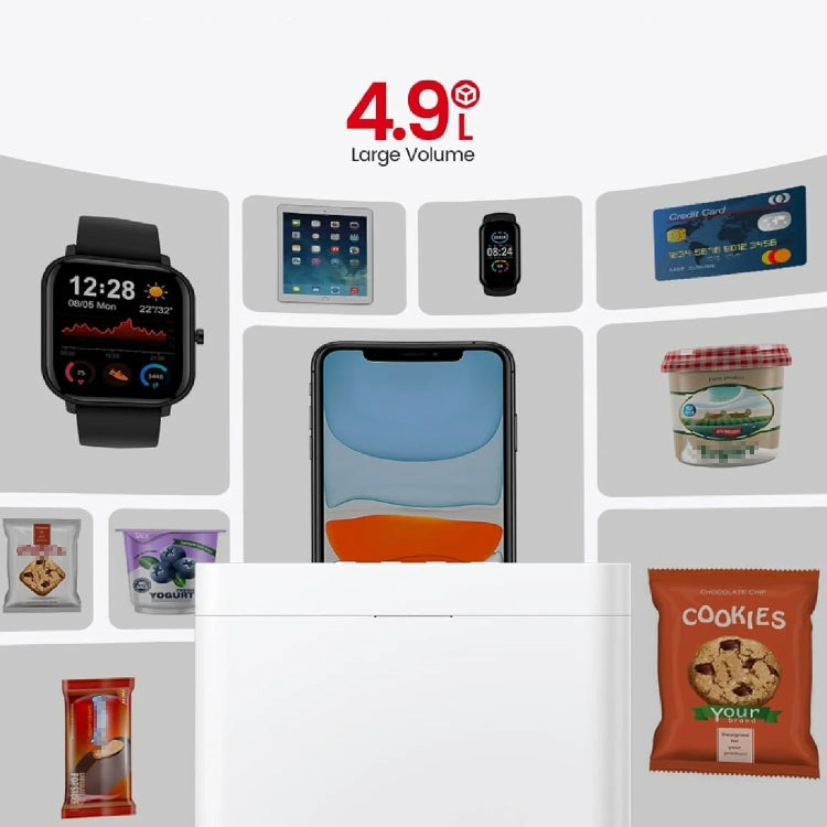 Vaydeer Metal Timed Self-Control Phone Lock Box With Child Lock And LED Display, Spec: Small White - HoMEdemic™ 