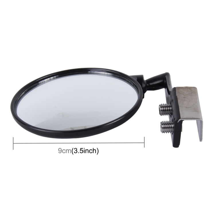 Vehicle Front Blind Area Wide-angle Adjustable Observation Mirror, Black Right Side, Silver Left Side - HoMEdemic™ 