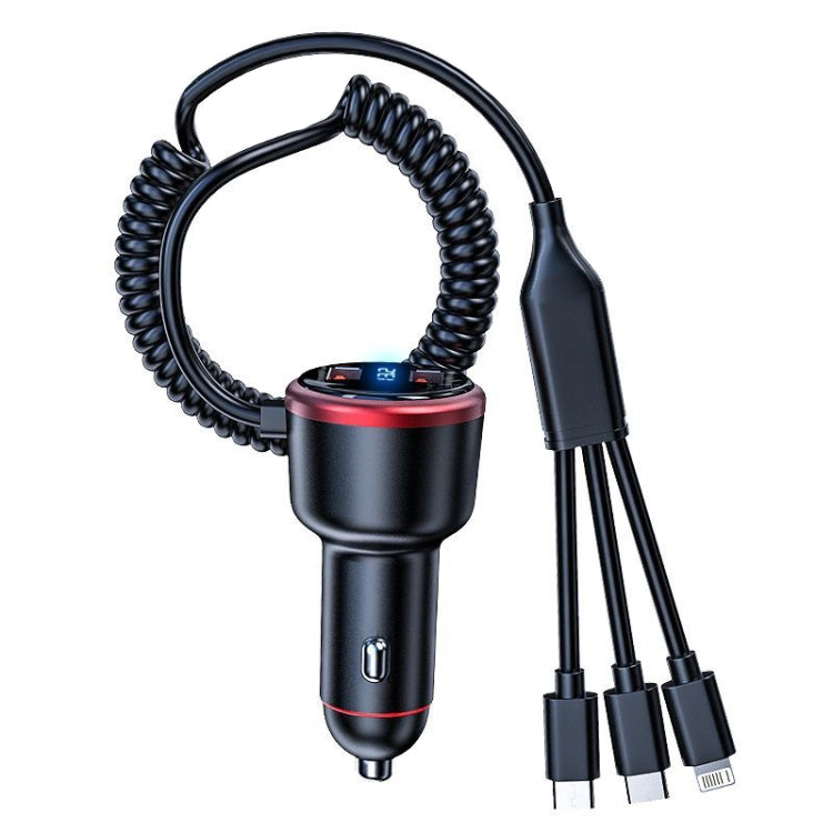 Vehicle Mini Fast Charging Charger Car One To Three Cigarette Lighter, Model: Premium Version - HoMEdemic™ 