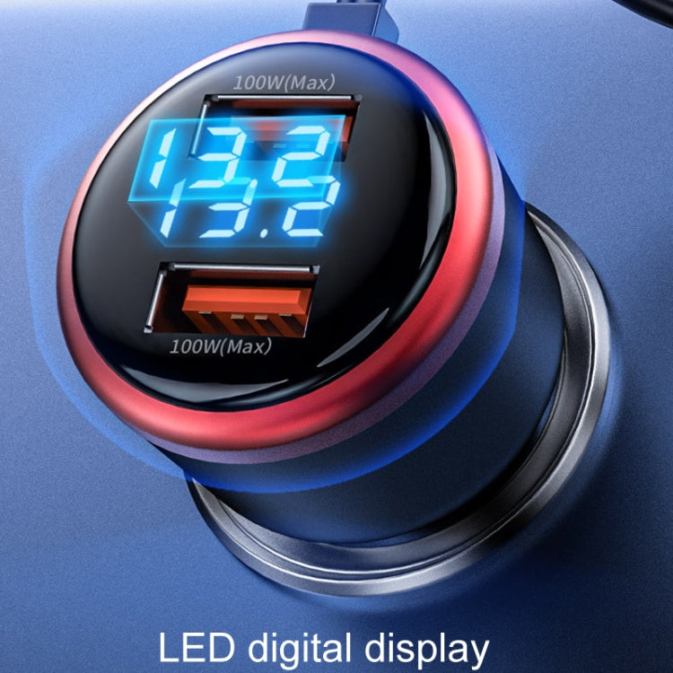 Vehicle Mini Fast Charging Charger Car One To Three Cigarette Lighter, Model: Premium Version - HoMEdemic™ 