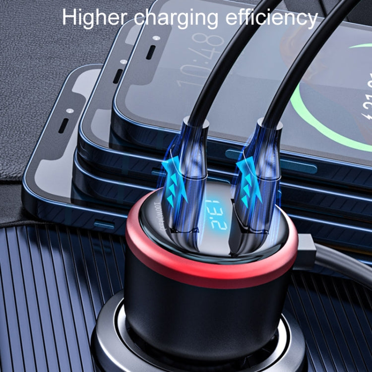 Vehicle Mini Fast Charging Charger Car One To Three Cigarette Lighter, Model: Premium Version - HoMEdemic™ 