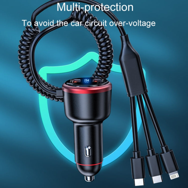 Vehicle Mini Fast Charging Charger Car One To Three Cigarette Lighter, Model: Upgrade Version - HoMEdemic™ 