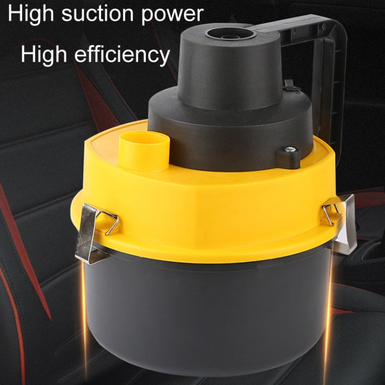 Vehicle Vacuum Cleaner For Wet And Dry Use Large Round Tub Car Cleaning Tool, Style: 12V Car Model - HoMEdemic™ 