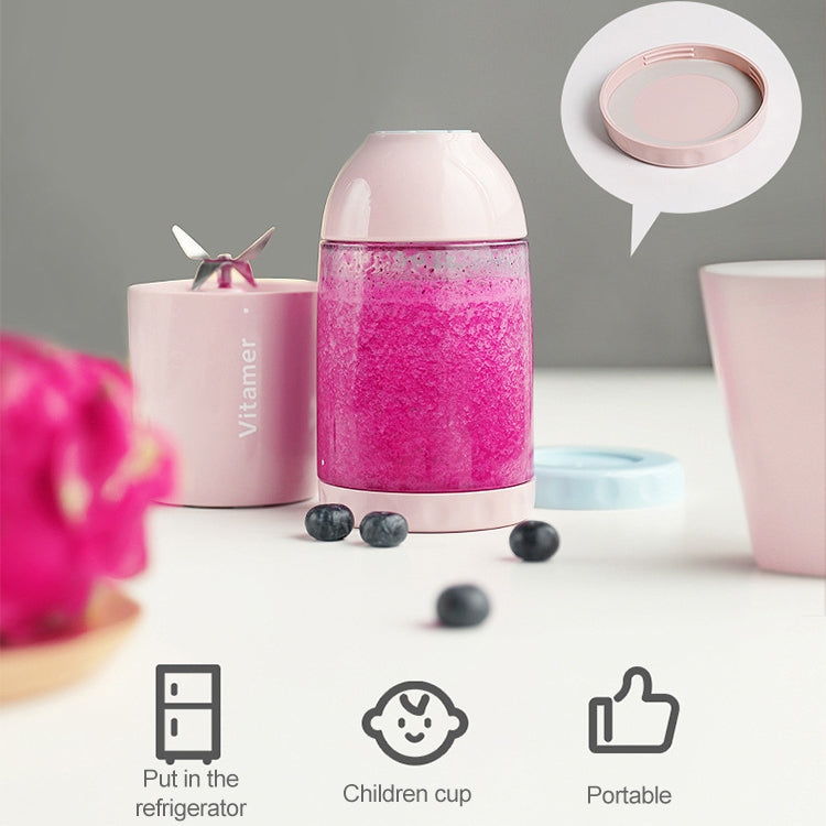 Vitamer USB Mini Portable Juicer Juice Blender Lemon Fruit Squeezers Reamers Bottle (Blue) - HoMEdemic™ 