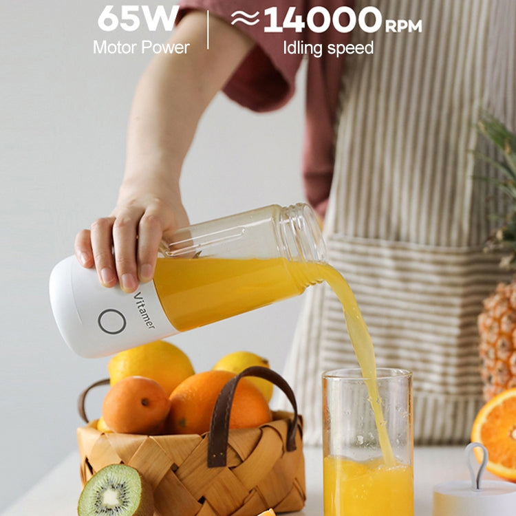 Vitamer USB Mini Portable Juicer Juice Blender Lemon Fruit Squeezers Reamers Bottle (Pink) - HoMEdemic™ 
