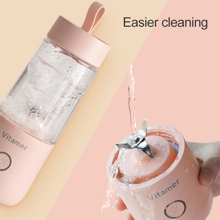 Vitamer USB Mini Portable Juicer Juice Blender Lemon Fruit Squeezers Reamers Bottle (White) - HoMEdemic™ 