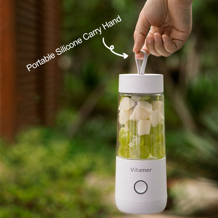 Vitamer USB Mini Portable Juicer Juice Blender Lemon Fruit Squeezers Reamers Bottle (White) - HoMEdemic™ 