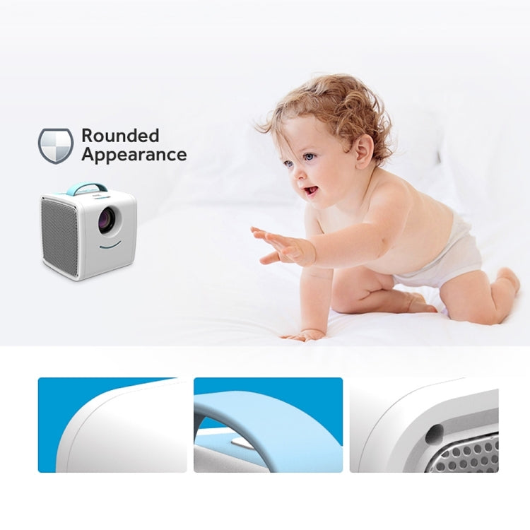 W-S1 10W Children Video Projector 30 Lumens HD 1080P LCD Technology, Support AV / USB / Mini SD Card / HDMI / Audio - HoMEdemic™ 