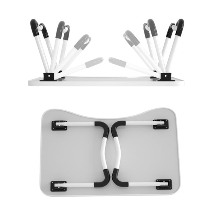 W-shaped Non-slip Legs Adjustable Folding Portable Writing Desk Laptop Desk with Card Slot, with Card Slot - HoMEdemic™ 
